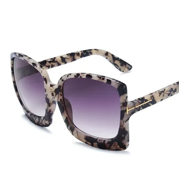 Vintage de Lux ochelari de Soare Umbra Pentru Femei Candy Culoare Lentile de Ochelari Supradimensionate, ochelari de Soare pentru Femei Big Frame Flat Top Obiectiv Clar MM21
