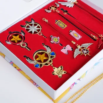 Anime Cosplay Accesorii Card Captor SAKURA KINOMOTO Magic Transformator Colier Bijuterii Propunerii de Craciun Fata de Copii Cadou de Ziua de nastere