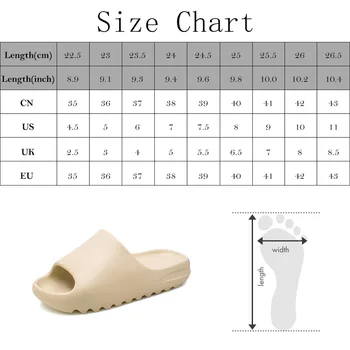 Femei Slide-Uri Respirabil Rece Papuci De Plaja Gură De Pește Șlapi Bărbați Sandale Usoare Os Alb Plus Dimensiune 36-45