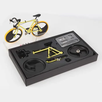 NOI DIY Mini Bike Model de Simulare Aliaj de Munte/Biciclete Rutier Decorare Set Cadou Jucarii Model Pentru Childern Copii Jucărie