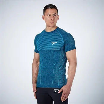 Noi Musculare Sport De Fitness, Săli De Sport Pentru Bărbați T-Shirt Respirabil Culturism Strâns Îmbrăcăminte De Compresie Tricou Top Tee