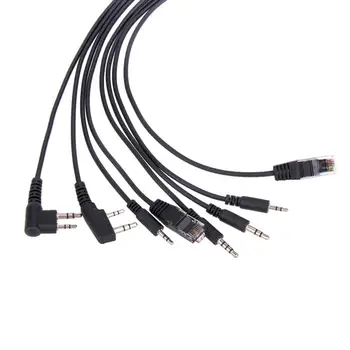 EastVita C2102 Chip 8-in-1 USB Cablu de Programare cu CD pentru Baofeng și Motorola AXU4100 AXV5100 Kenwood TYT QYT Radio FW1S r25