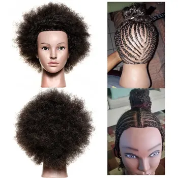 Tinashe De Formare Frumusete Cap De Manechin Cu Afro Coafor Papusa Păr Afro Manechin Cu Păr Uman Cap Pentru Styling Păr