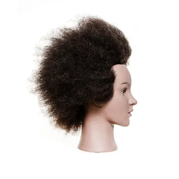 Tinashe De Formare Frumusete Cap De Manechin Cu Afro Coafor Papusa Păr Afro Manechin Cu Păr Uman Cap Pentru Styling Păr