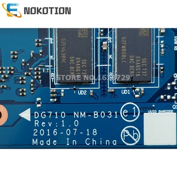 NOKOTION Pentru Lenovo ideapad 110-17ikb V110-17IKB Placa de baza Laptop 17.3