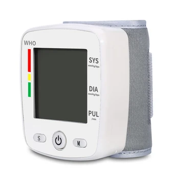 Voce engleză incheietura mainii Bp Monitoare Tensiometru USB reîncărcabilă automată a tensiunii arteriale monitor