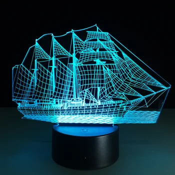 Usb 3d Led Masă Lampă de Cadou din PVC 3D colorate Veioza de navigatie lampa Luminaria Mesa Lămpi cu Led-uri Pentru Masă