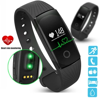 ID107 Rata de Inima Brățară Inteligent Watch Monitor de Ritm Cardiac, Pedometru Smart Band Wireless Fitness Tracker Bratara