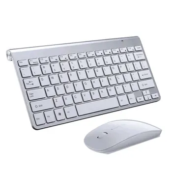 2.4 G Wireless Tastatură și Mouse-ul Profitabilă Mini Tastatura Mouse Combo Set Pentru Notebook Laptop Mac Desktop PC Smart TV PS4