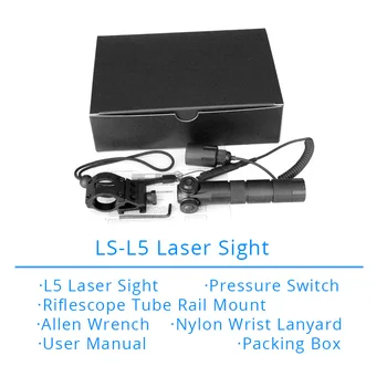 Rezistent la apa IPX8 Laser Verde cu Laser Pointer cu Laser Militar pentru Pușcă cu Universal Picatinny Feroviar de Montare