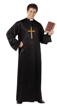 Medieval Preot Călugăriță Cosplay, Costume De Halloween Pentru Adulți Carnaval Haine Lungi Religioase Pios Misionară A Bisericii Catolice Îmbrăcăminte