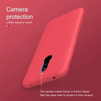 Capac Pentru Xiaomi Redmi 8 8A Caz Nillkin Super Frosted Shield Greu PC-ul Negru Capac Spate protector Telefon Caz Pentru Xiaomi Redmi8