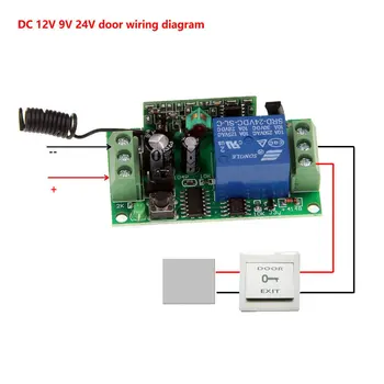 DC 9V 12V 24V 10A Releu 1CH Wireless RF Telecomanda 4 CANALE+ Receptor Emițător 315 / 433 MHz Controler de Populare