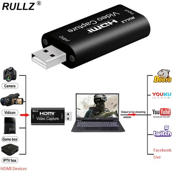 4K, 1080P, USB 3.0, HDMI, Card de Captura Video VHS USB 2.0 Audio Grabber pentru Joc PS4 camera Video HD Camera Live Streaming Record Placa