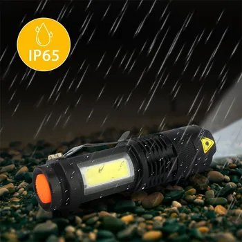 Portabil Mini Lanterna LED-uri Q5 COB Lampă de Lucru cu LED-uri Impermeabil Lanterne cu Zoom Lanterna Ultra Bright Lanterna Folosi AA 14500 Baterie