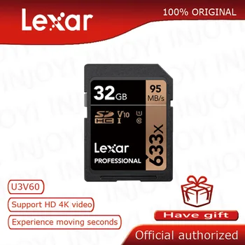 Lexar 32GB 16GB 64GB Clasa 10 SD SDHC SDXC Card de Memorie SD card de 128GB, 256GB 95MB/s pentru Digital SLR aparat de fotografiat și camera HD