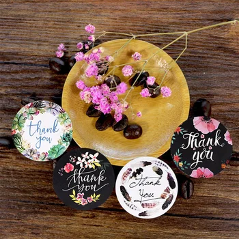 500pcs 4 stiluri rotund de flori de nunta petrecere autocolante decorare ambalare sigiliu autocolante papetărie album cu autocolante