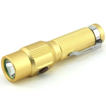 2000LM 3-Moduri Reîncărcabilă Mini Lanterna LED-uri Lanterna Cu Clip (18650 Baterie Nu sunt Incluse) Negru Auriu Maro 3 Culori