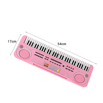 61 de Taste Orga Electronica Digitală USB Tastatură de Pian, Instrument Muzical de Jucarie pentru Copii cu Microfon pian electric pentru copii copii