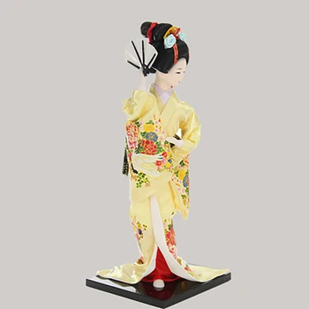 12 Inch Retro Japonez Kabuki Papusa Kimono Statuie Figurine Ornamente Meșteșugurilor de Artă Cadou pentru Casa Hotel Birou Dulapuri Decor
