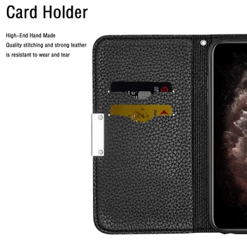 Culoare solidă Caz Flip Pentru Xiaomi Redmi Nota 7 6 Pro 7A K20 Note7 de Lux Dual Slot pentru Card Capac Magnet Pentru Mi 9T din Piele de Caz