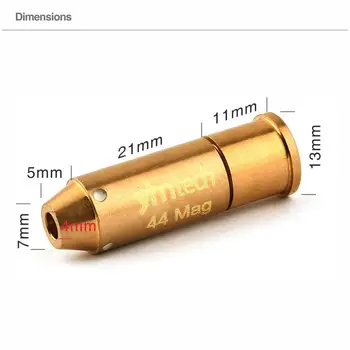 .44Mag laser glonț plictisesc de formare roșu cu laser punct de vedere domeniul de aplicare, roșu cu laser cartuș de antrenor gloanțe tactic pistol accesorii