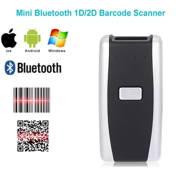 Portabil de Buzunar fără Fir 2D Scanner QR Code Reader Bluetooth 2D Barcode Scanner Pentru Android IOS Scannerul Barcod Portabile