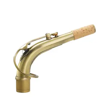 B65 Sax Îndoiți Gât pentru Saxofon Alto Alama Antic Artizanale Material izolator Termic 24.5 mm Duza cu Profesioniști din Piele Pad