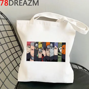 Naruto geantă de cumpărături refolosibile reciclare geanta shopper tote sac de panza de bumbac bolsas ecologicas țesute boodschappentas cabas