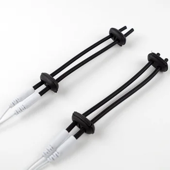 Paralel Bi-Polar Conductoare de Cauciuc Electrod Bărbați Estim Unitate Reglabil Inel de Penis Mașină de 4mm OD 1,5 mm ID
