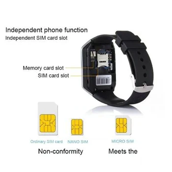 Touch Ecran Ceas Inteligent dz09 Cu Camera Ceas Bluetooth Cartela SIM Smartwatch Pentru Ios Telefoane Android Suport