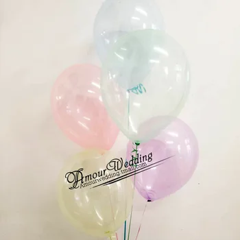 Cristal de culoare Baloane Clar Transparent baloane Nunta Consumabile 10inch 50pcs/lot Roz Albastru Petrecerea de Ziua Decor