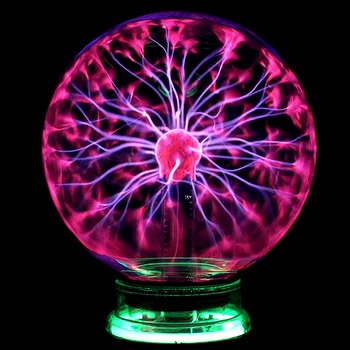 Noutate De Sticlă Magie Minge De Plasmă Inch Masă Lumini Sfera Veioza Copii Cadouri Pentru Crăciun Magic Cu Plasmă Lampa De Noapte Fierbinte În 2020#9