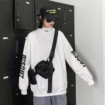 Una Reta Barbati Tricou New Hip-Hop Pulover Topuri Barbati Casual Trening Harajuku Buzunar design Hanorac cu glugă Om Streetwear