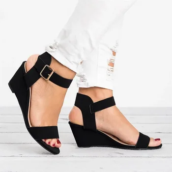 2020 nou sandalia feminina Femei Sandale de Doamnelor Pompe de Curea Sandale Pantofi de Moda 36-43 Dimensiunea Pantofi Pene