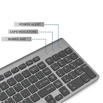JOYACCESS rusă Wireless Keyboard Mouse-Set Ergonomic Mouse-ul PC Mause Tăcut Butonul de pe Tastatură și Mouse-ul Combo 2.4 G pentru Laptop PC