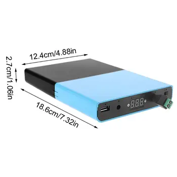 USB 5.5x2.1mm 12V-24V Ieșire 12x 18650 Baterii DIY Banca de Putere pentru Laptop Telefon LX9B