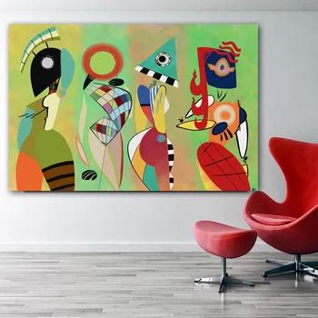 Moderne, Tablouri Canvas Vasili Kandinsky Arta de Perete Abstract Pictură în Ulei Pentru Acasă Cameră transport Gratuit Imagini Decorative