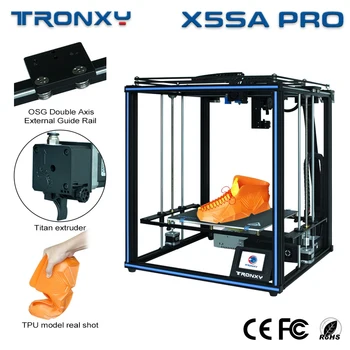 Tronxy Noi Upgarde X5SA PRO CoreXY Șină de Ghidare 3D Printer Titan Extruder Flexibil Filamente FDM Mari Dimensiuni Imprimare 3D DIY Mașină