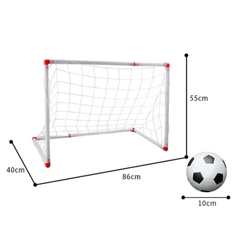 Pliant Copii, Mini-Fotbal Fotbal Goal Post Net Set cu Pompă de Minge de Fotbal pentru Copii Sport Jucarie de Interior, în aer liber, Jocuri, Jucarii