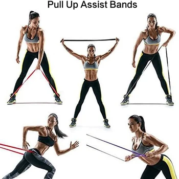 Unisex Yoga, Pilates, Stretch Banda De Rezistență Antrenament Ruber Bucla Curea Elastica Puterea Echipamente De Fitness De Formare Expander