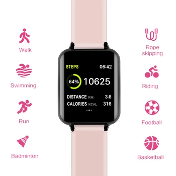2020 nou B57 ceas inteligent IP67 rezistent la apa smartwatch monitor de ritm cardiac mai multe model sport tracker de fitness om femeile portabil