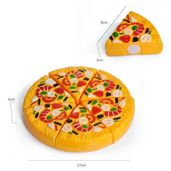 6PCS Copii de Tăiere Simulare Jucării Pizza Mâncare Bucătărie Pretinde Rolul de Joacă Jucării de Dezvoltare Timpurie Educație Jucarii Pentru Copii