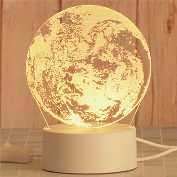 2020 NOU de Imprimare 3D Lampă de Masă Noutate Decorative pentru Copii Lumina de Noapte Led-uri de Desene animate Lămpi Decor Dormitor pentru Cadou de Crăciun