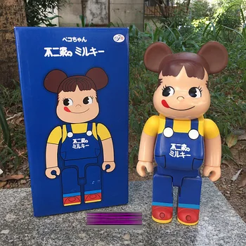 Ursul de Moda Medicom Jucării Popobe Momo 400% Lăptos Fata din PVC Figura de Acțiune lucrări de Artă de Mare Cadou pentru Prieteni