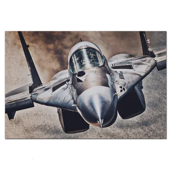 Rece closeup mig 29 macro fulcrum luptator cu jet de avion al armatei artă camera de zi acasă de arta de perete decor cadru de lemn material poster KN886