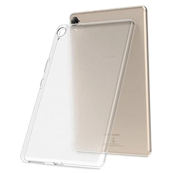 Caz Pentru Huawei MediaPad M6 10.8 8.4 M3 10.1 8.4 8.0 TPU Silicon Transparent rezistent la Șocuri Acoperire Pentru M5 8.4 10.8 10.1 Înapoi Caz
