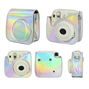 Pentru Fuji Fujifilm Instax Mini 9, Mini 8 8+ Protector Husă de Caz Acoperire Pentru Instant Sac de aparat de Fotografiat cu laser Aurora Fotografie Accesoriu