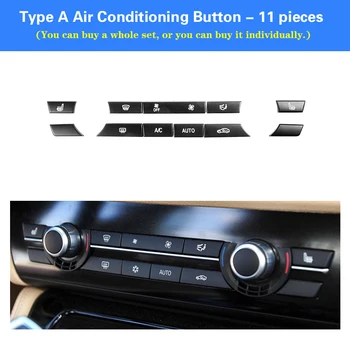 11/12/14 Buc/set aparat de Aer Conditionat Încălzire de Control al Climei Butonul Paiete Decor Capac Ornamental Pentru BMW X1 X3 X5 X6 3/5/6/7 Serie