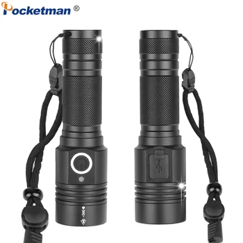 Lanterna Ultra Puternic, Mai Luminos Pxhp50.2 Lanterna LED-uri USB Recharble Impermeabil Drumeții LED-uri 18650 Batterygeable Zoom